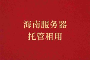 海南服务器托管租用